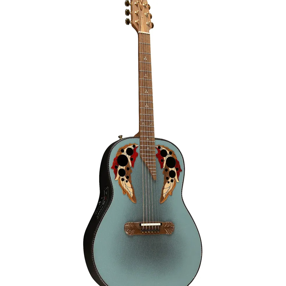 Ovation 1687GT Adamas Series Deep Acoustic-Electric Guitar Reverse Blue Burst