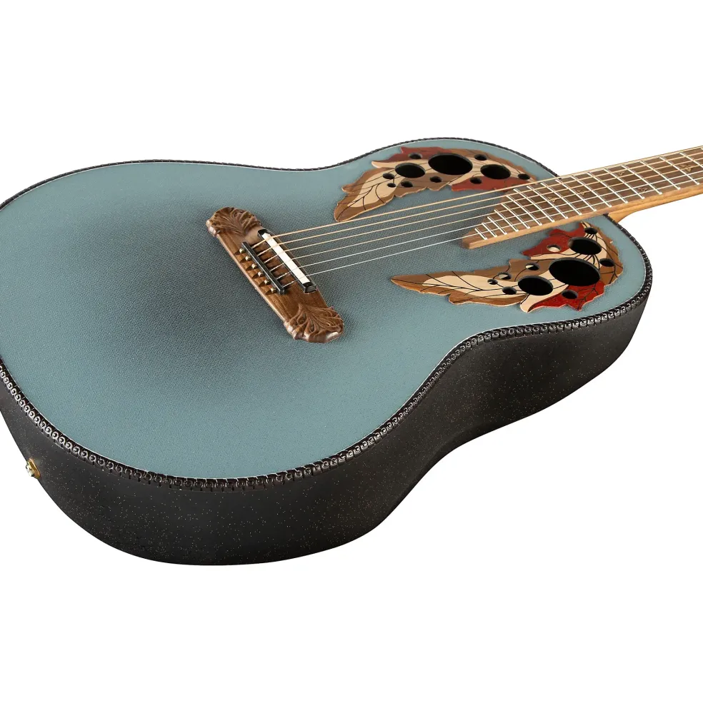 Ovation 1687GT Adamas Series Deep Acoustic-Electric Guitar Reverse Blue Burst