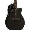 Ovation MD80-NWT-G Adamas Series Mid-Depth Contour Acoustic-Electric Guitar Natural Texture Woven Black