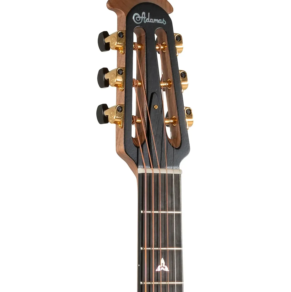 Ovation U581T-SPM-G Adamas Series Deep Contour Acoustic-Electric Guitar Black Satin Copper Metal Flake