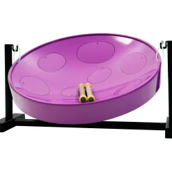 Panyard Jumbie Jam Steel Drum Kit With Tube Floor Stand Silver