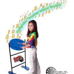 Panyard Jumbie Jam Steel Drum Kit With Tube Floor Stand Silver