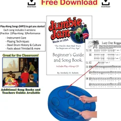 Panyard Jumbie Jam Steel Drum Kit with Table Top Stand Purple