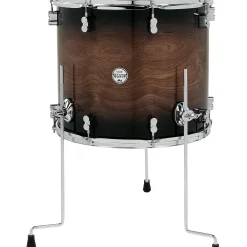 PDP by DW Concept Exotic Series Floor Tom Walnut to Charcoal Burst 18 x 16 in.
