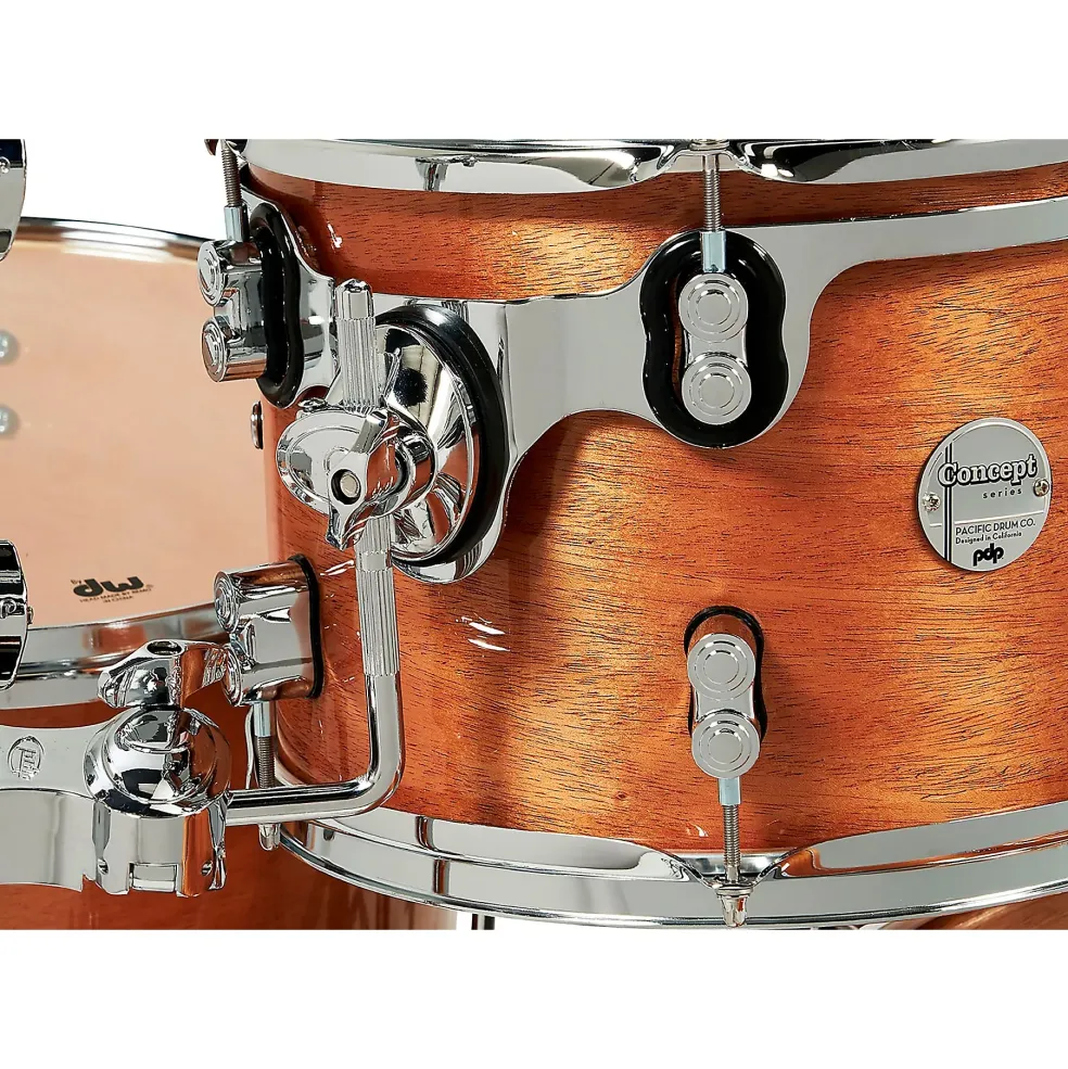PDP by DW Concept Exotic 5-Piece Maple Shell Pack With Chrome Hardware Honey Mahogany