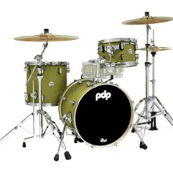 PDP by DW Concept Maple 5-Piece Shell Pack with Chrome Hardware Satin Black
