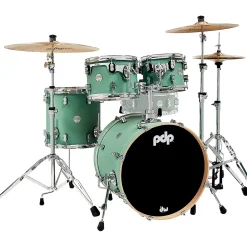 PDP by DW Concept Maple 4-Piece Fusion Shell Pack With Chrome Hardware Satin Seafoam