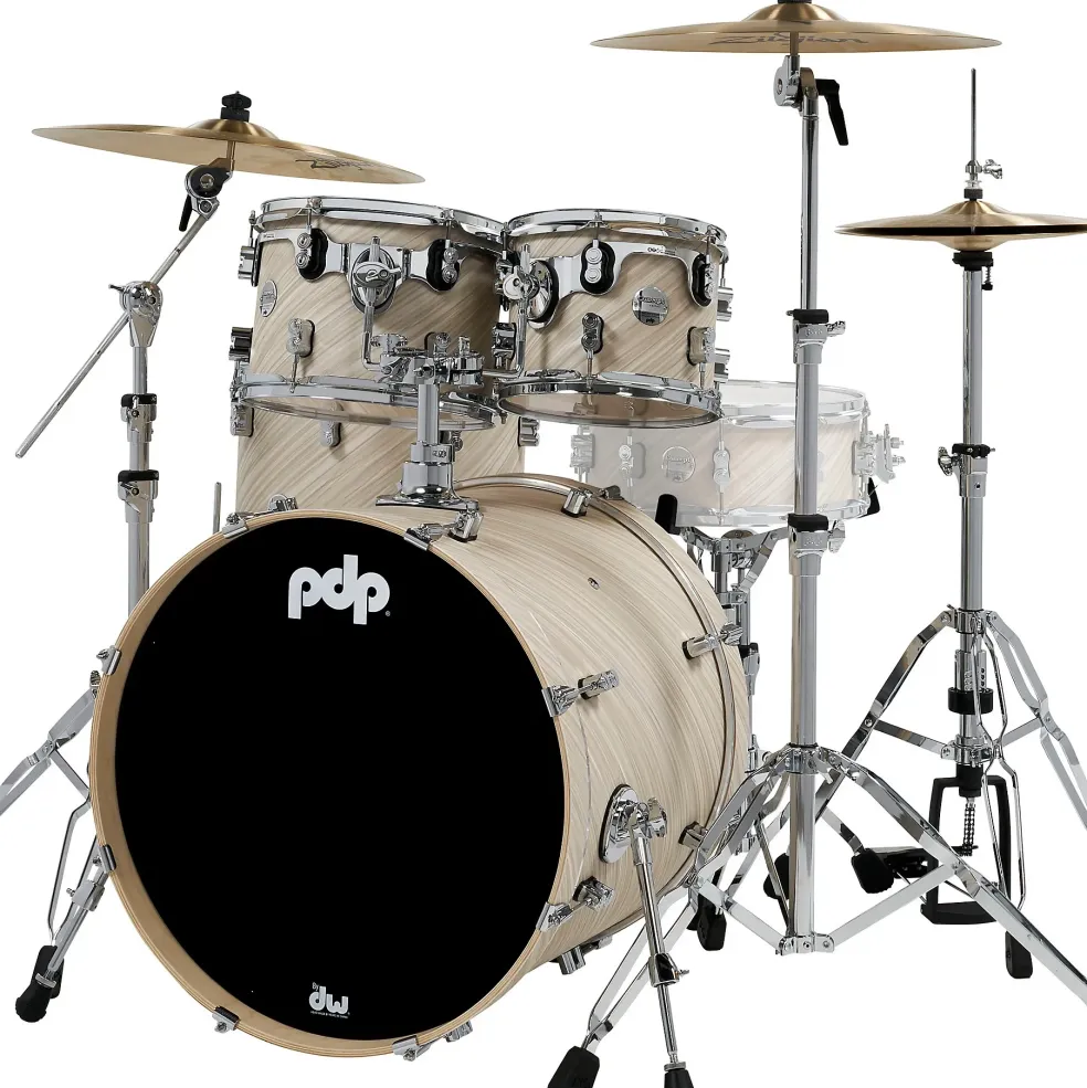 PDP by DW Concept Maple 7-Piece Shell Pack With Chrome Hardware Twisted Ivory
