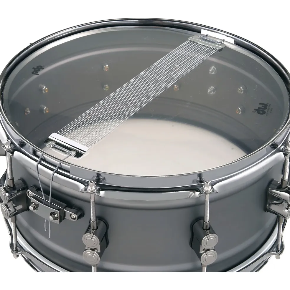 PDP by DW Concept Series Gun Metal Over Steel Snare Drum With Black Nickel Hardware 14 x 6.5 in.