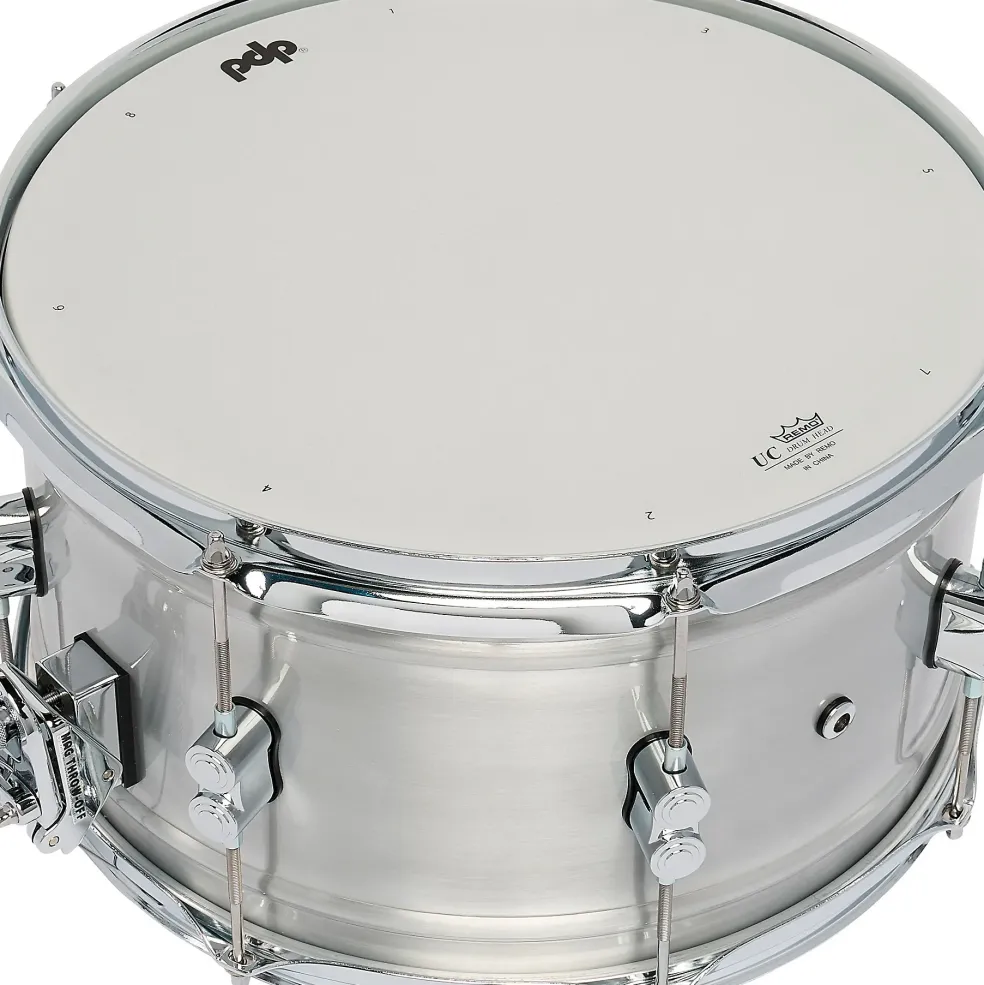 PDP by DW Concept Series 1.2 mm Natural Satin Brushed Aluminum Snare Drum 14 x 8 in.