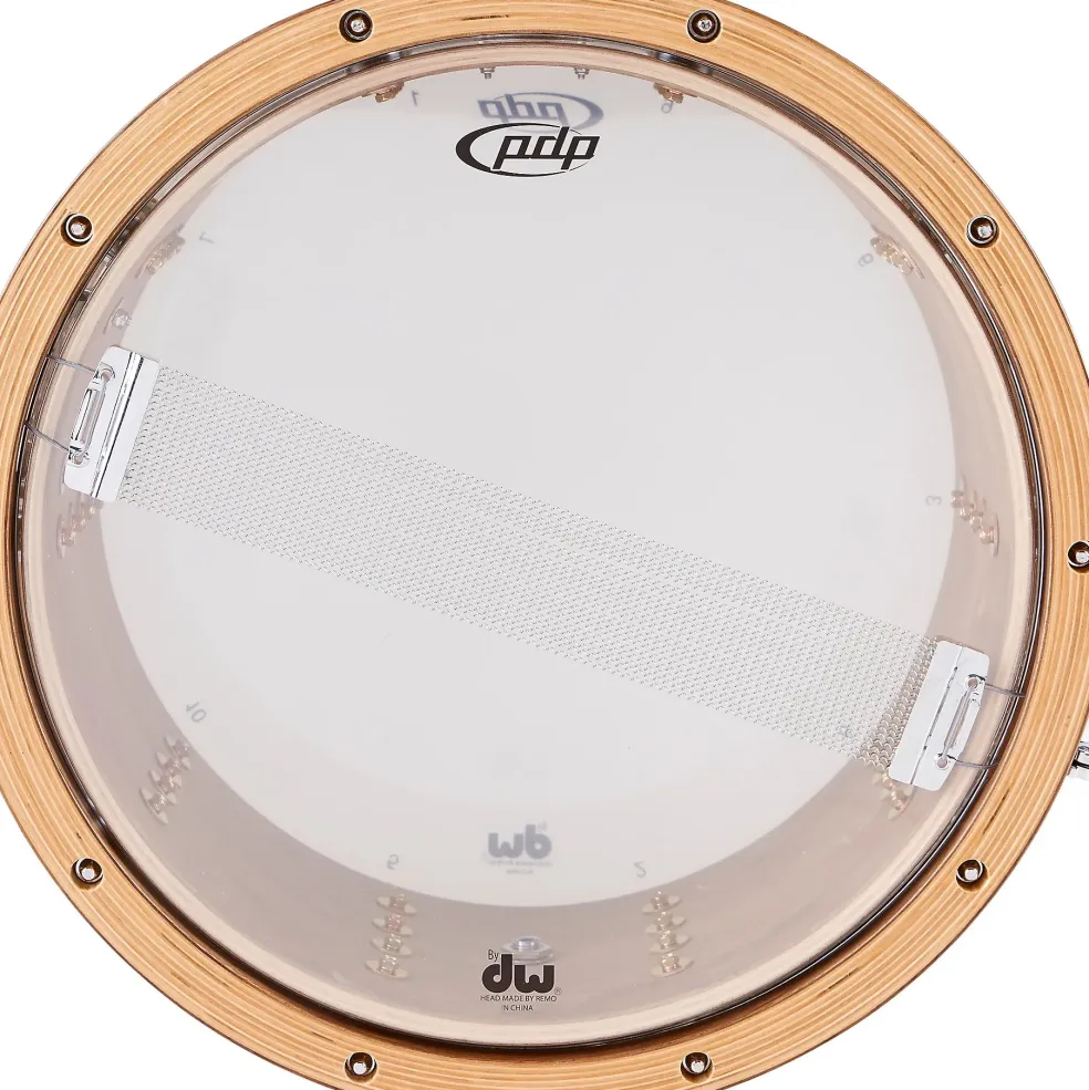 PDP by DW Limited-Edition Dark Stain Walnut and Maple Snare With Walnut Hoops and Chrome Hardware and SKB Case