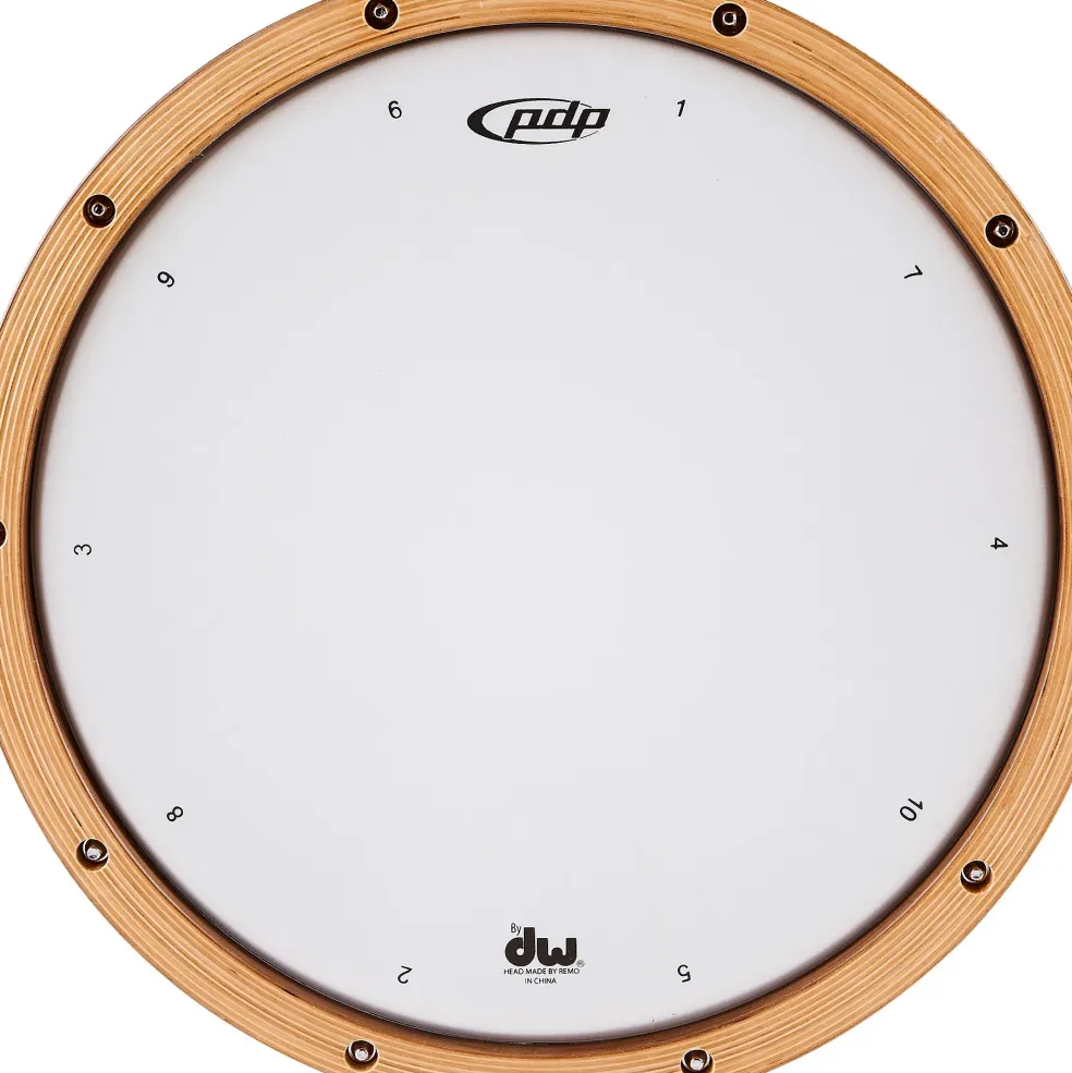PDP by DW Limited-Edition Dark Stain Walnut and Maple Snare With Walnut Hoops and Chrome Hardware and SKB Case