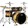PDP by DW Limited-Edition Mapa Burl 4-Piece Shell Pack With Antique Bronze Hardware Black Burst