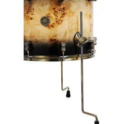 PDP by DW Limited-Edition Mapa Burl 4-Piece Shell Pack With Antique Bronze Hardware Black Burst