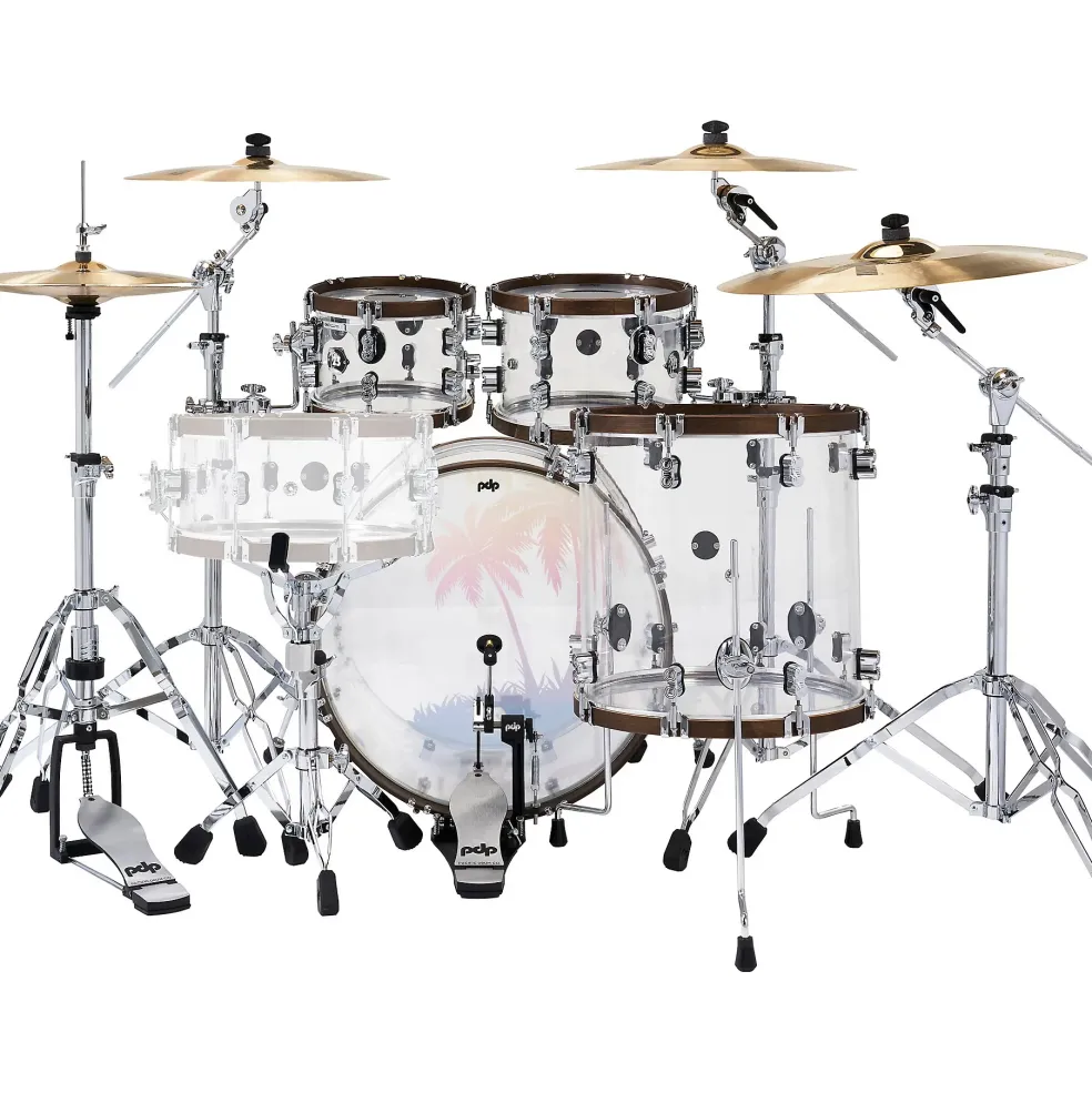 PDP by DW 25th Anniversary Clear Acrylic 4-Piece Shell Pack