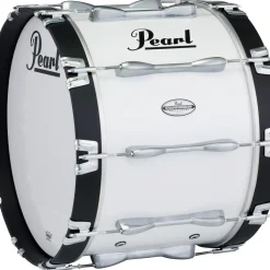 Pearl 22 x 14 in. Championship Maple Marching Bass Drum Pure White