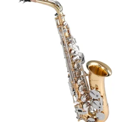 Pearl Belsona Alto Saxophone With ABS Case Gold Lacquer Nickel Plated Keys
