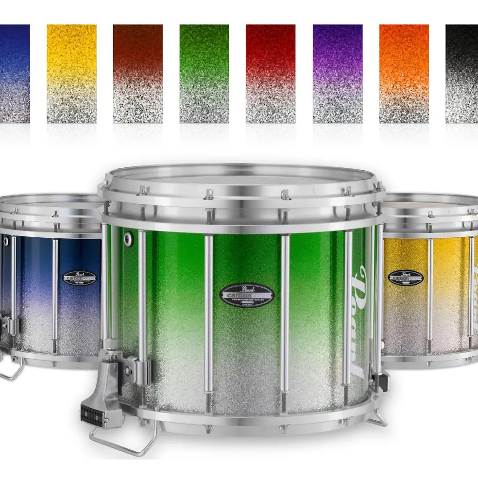 Pearl Championship CarbonCore Varsity FFX Marching Snare Drum Fade Top Finish 13 x 11 in. Blue Silver #963