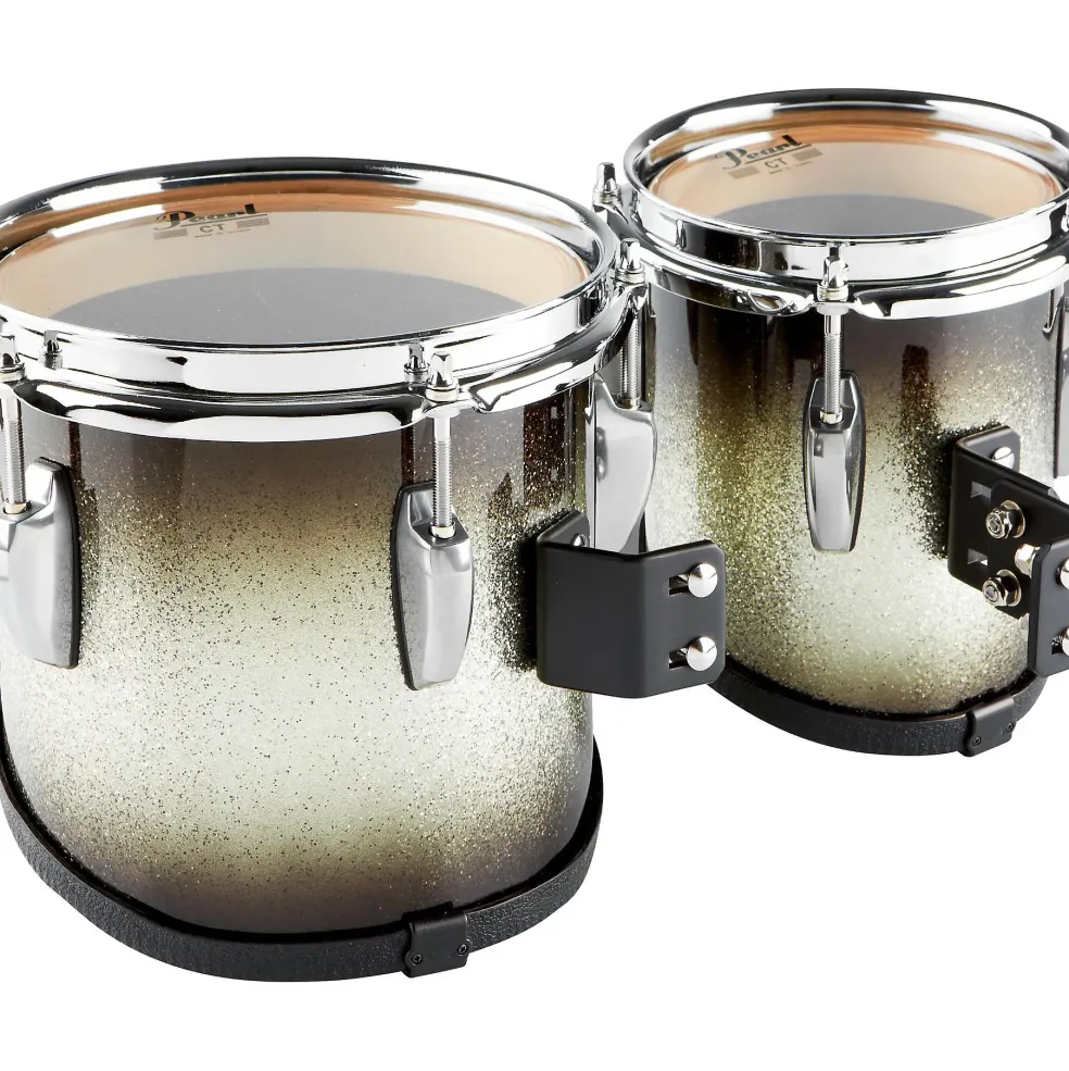 Pearl Championship CarbonCore Marching Tenor Drum Sonic Cut 6 in. Black Silver Burst #368