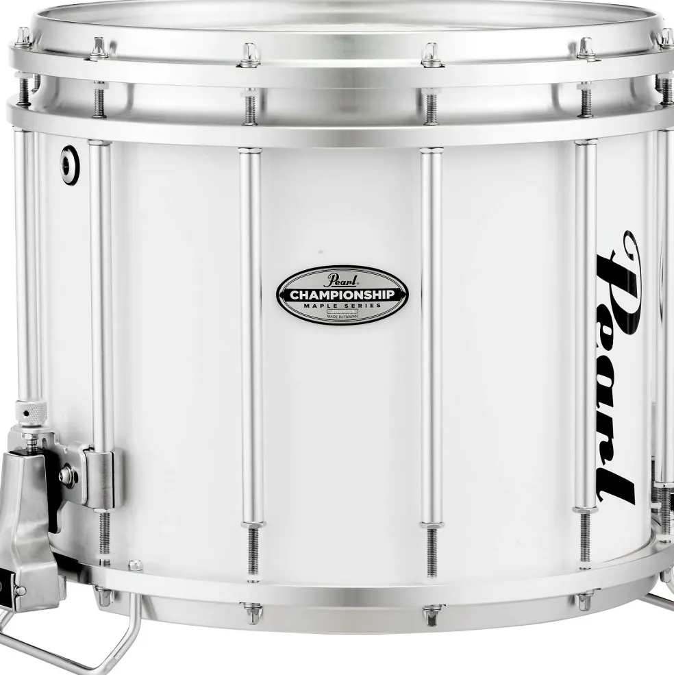 Pearl Championship Maple FFX Marching Snare Drum 14 x 12 in. Pure White