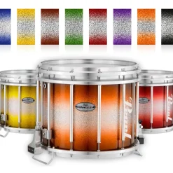 Pearl Championship Maple Varsity FFX Marching Snare Drum Fade Bottom Finish 14 x 12 in. Purple Silver #976