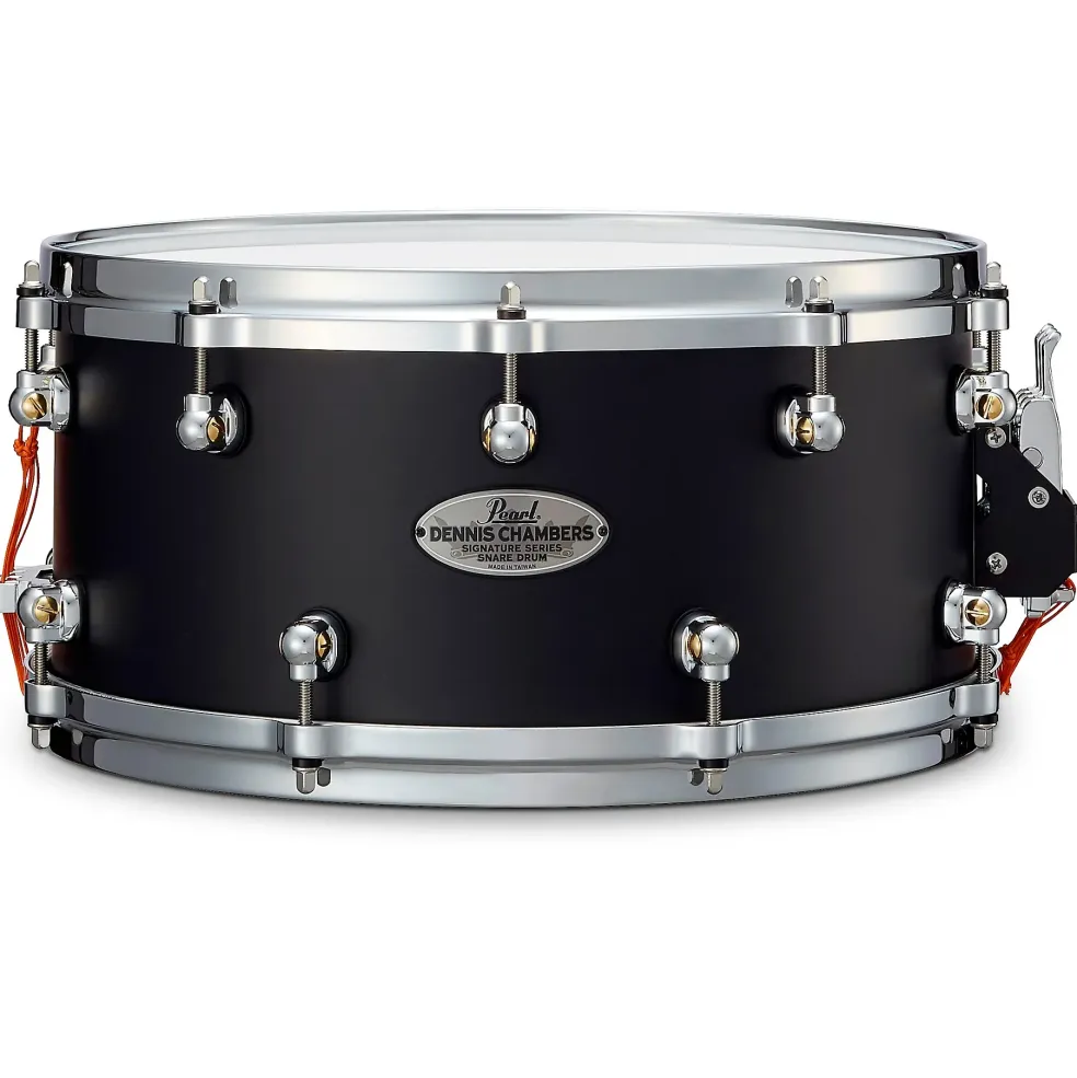 Pearl Dennis Chambers Signature Snare Drum 14 x 6.5 in. Matte Black Lacquer