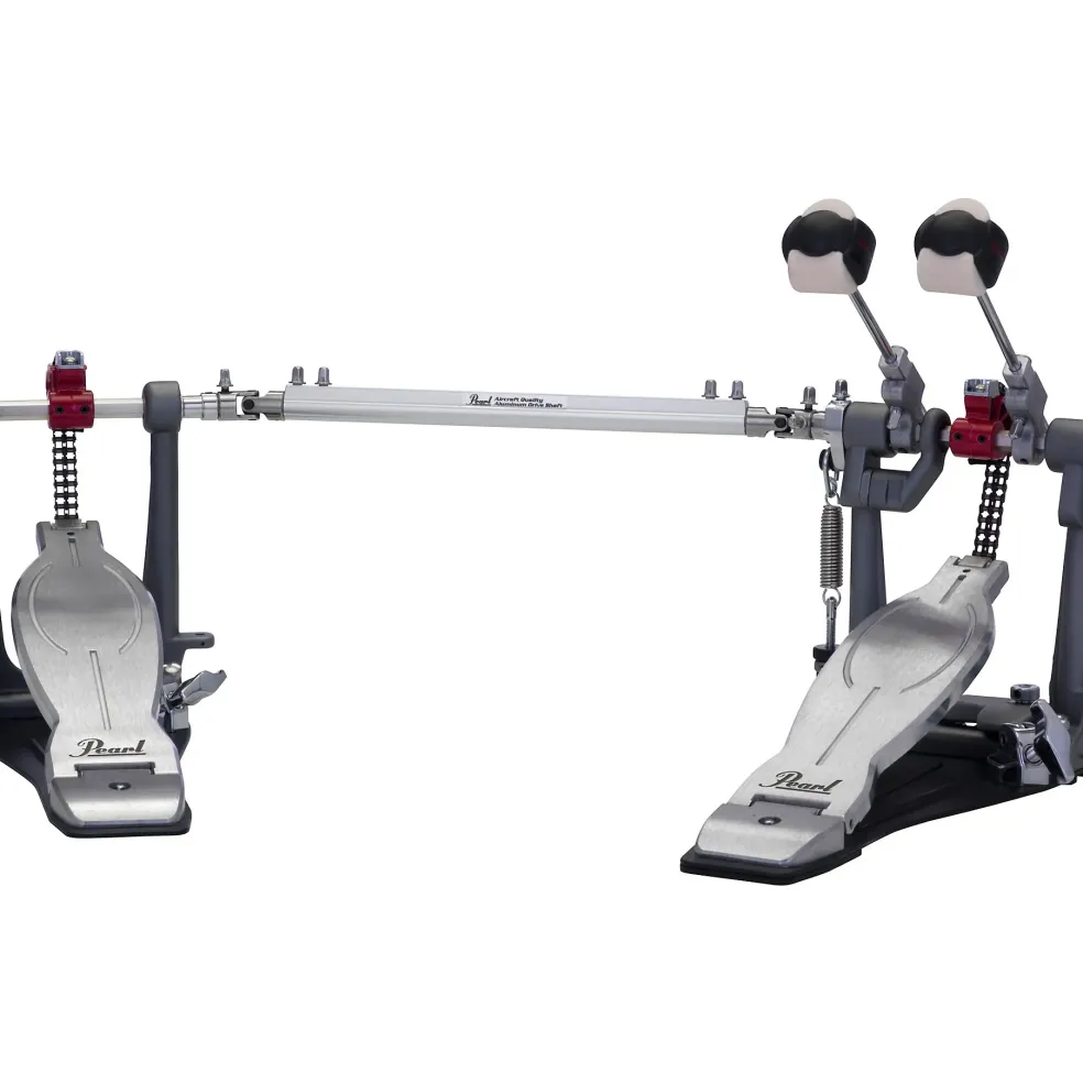Pearl Eliminator Solo Double Bass Drum Pedal With Red Cam
