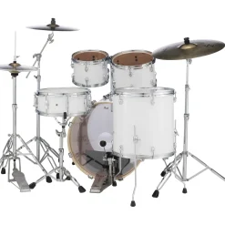 Pearl Export Standard 5-Piece Drum Set with Hardware Pure White