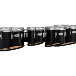 Pearl Finalist FMTB8023 Marching Tenor Set 8, 10, 12, 13 in. Midnight Black