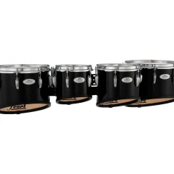 Pearl Finalist FMTB8023 Marching Tenor Set 8, 10, 12, 13 in. Midnight Black