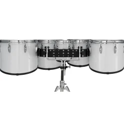 Pearl Finalist Marching Tenor Set 6, 10 ,12, 13, 14 in. Pure White