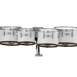 Pearl Finalist Marching Tenor Set 6, 10 ,12, 13, 14 in. Pure White