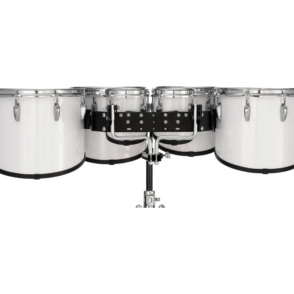 Pearl Finalist Marching Tenor Set 6, 6, 10, 12, 13, 14 in. Pure White