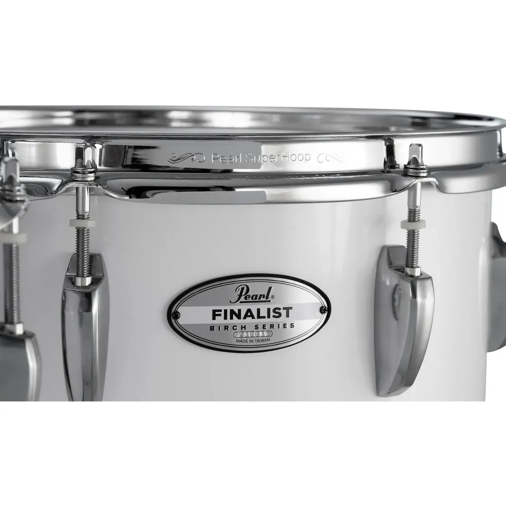 Pearl Finalist Marching Tenor Set 6, 6, 10, 12, 13, 14 in. Pure White