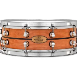 Pearl Music City Custom Solid Shell Snare Cherry with Ebony Inlay 14 x 5 in.