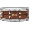 Pearl Music City Custom Solid Shell Snare Walnut with Ebony Inlay 14 x 5 in.