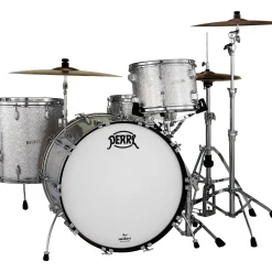 Pearl President Series Deluxe 3-Piece Shell Pack with 24 in. Bass Drum Silver Sparkle
