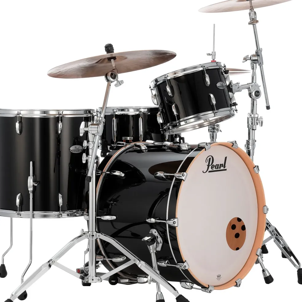 Pearl Professional Maple 3-Piece Shell Pack with 22" Bass Drum Piano Black