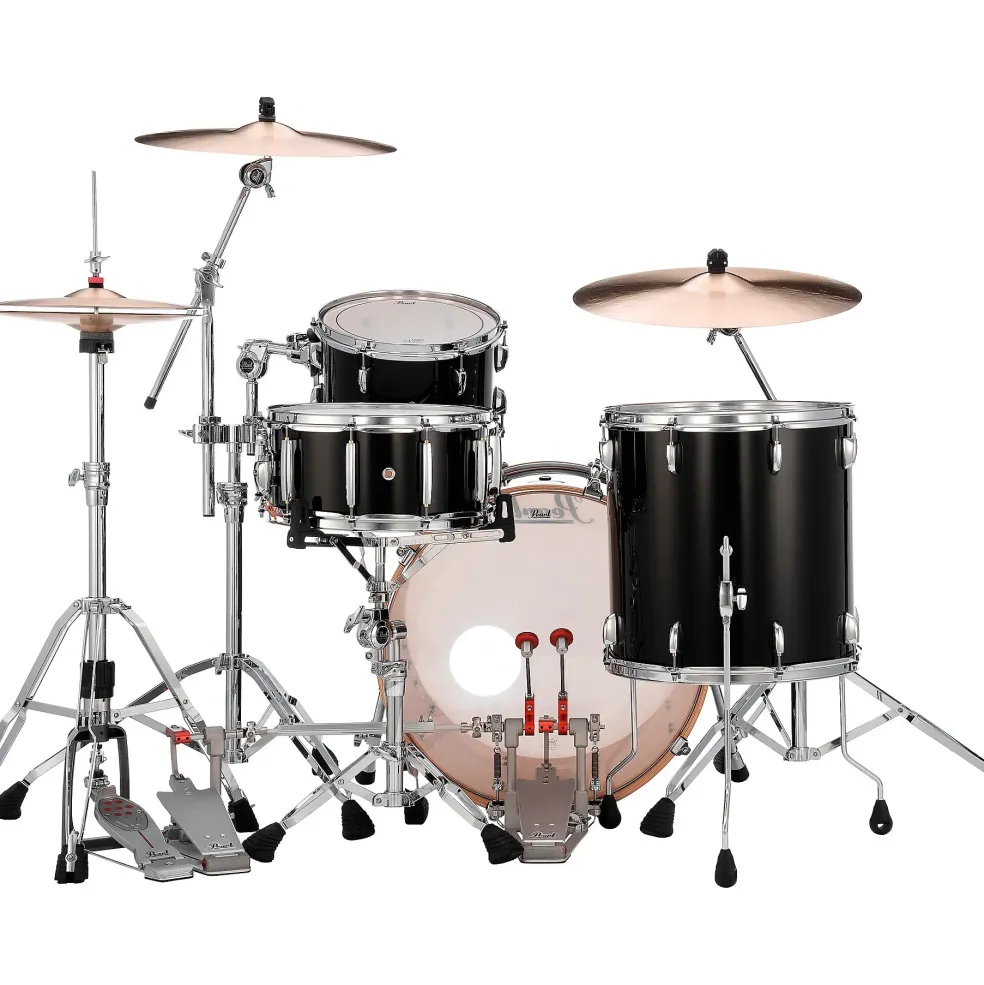Pearl Professional Maple 3-Piece Shell Pack with 22" Bass Drum Piano Black