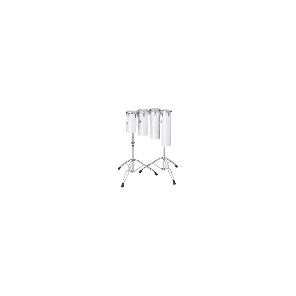 Pearl Quarter Tom Sets Concert Drums 18 x 6 and 21 x 6 in. with Stand In Artic White