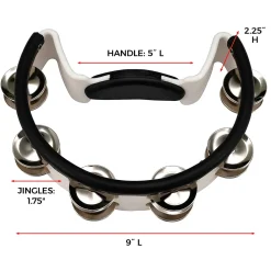 Pearl Quickmount Tambourine With Premium Steel Jingles