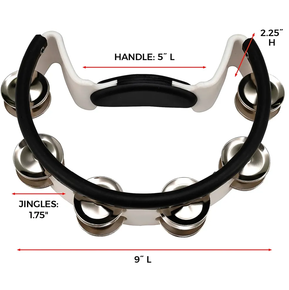 Pearl Quickmount Tambourine With Premium Steel Jingles