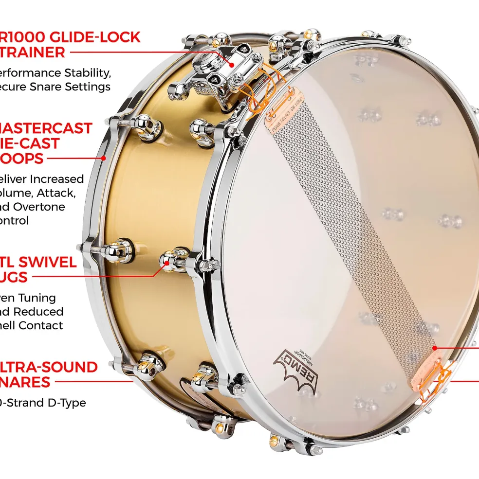 Pearl Reference One 3mm Brass Snare Drum 14 x 6.5 in.