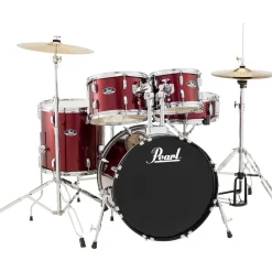 Pearl Roadshow 5-Piece Fusion Drum Set Wine Red