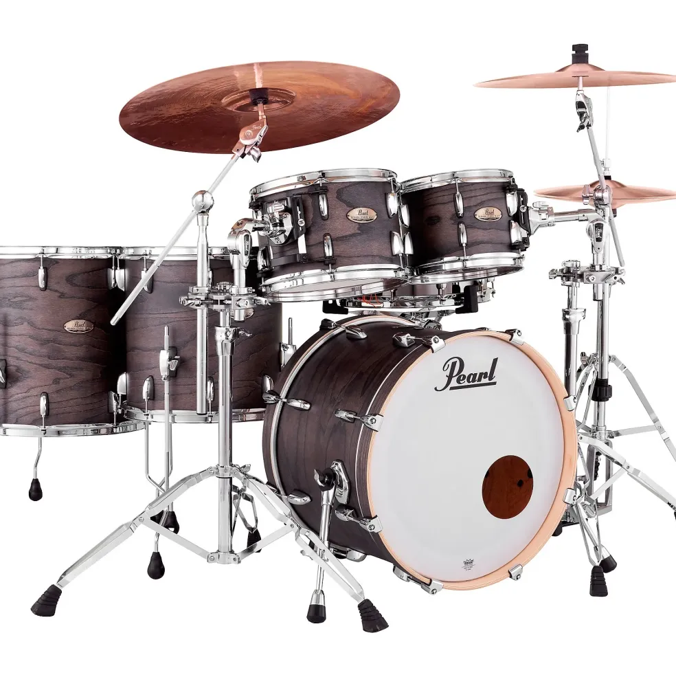 Pearl Session Studio Select 5-Piece Shell Pack With 20" Bass Drum Black Satin Ash