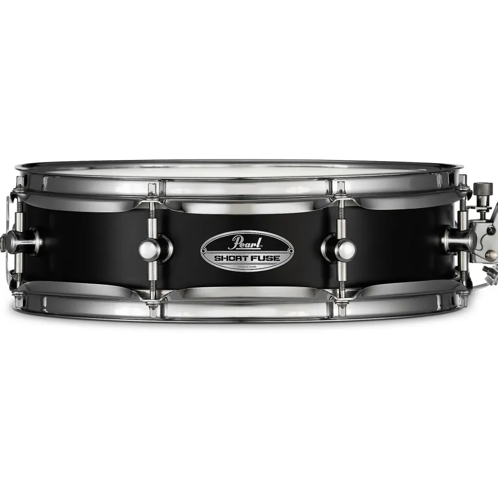 Pearl Short Fuse Black Steel Piccolo Snare Drum 13 x 3.5 in.