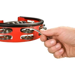 Pearl Ultra-Grip Steel Tambourine Red