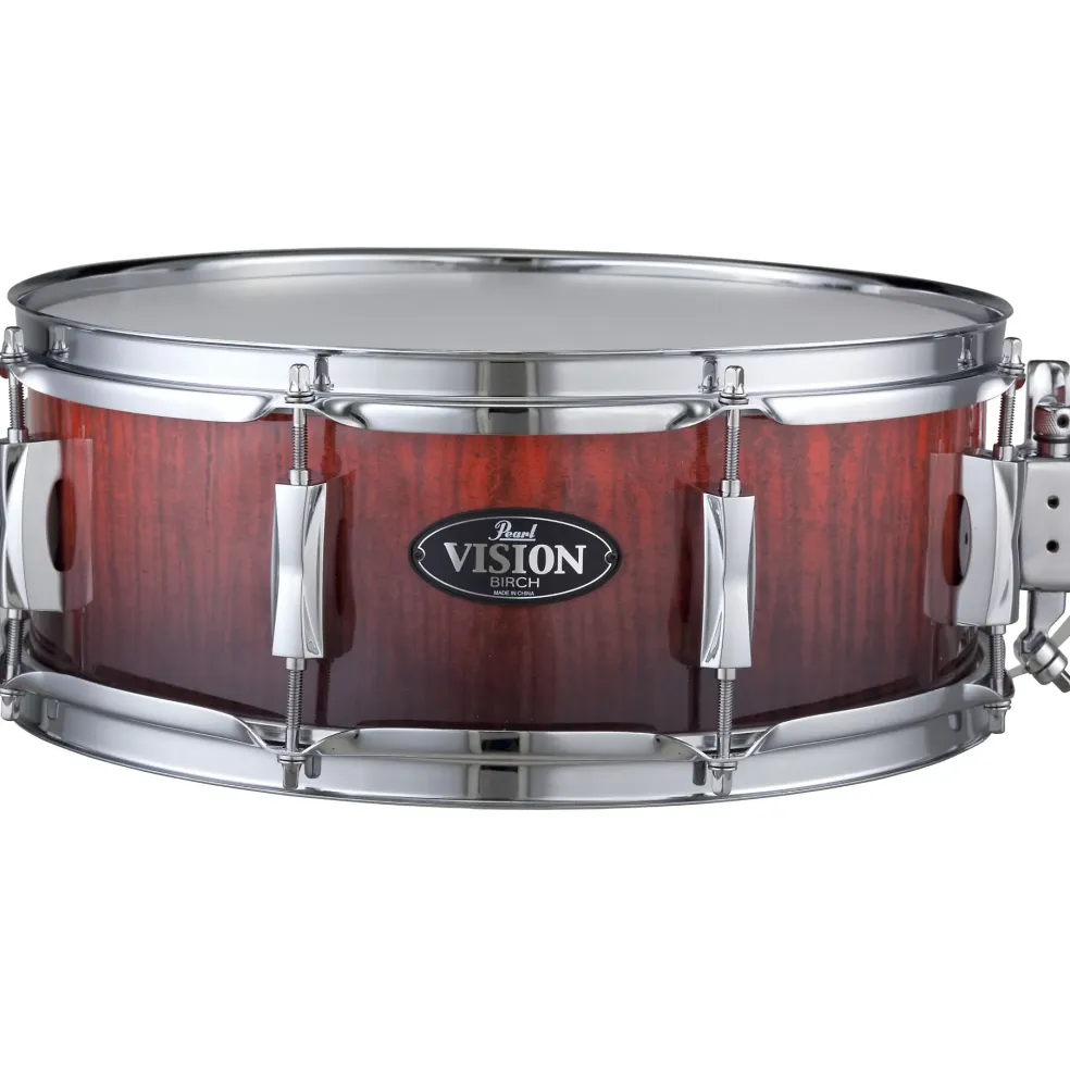 Pearl Vision Birch Artisan II Snare Amber Burst Eucalyptas 14x5.5