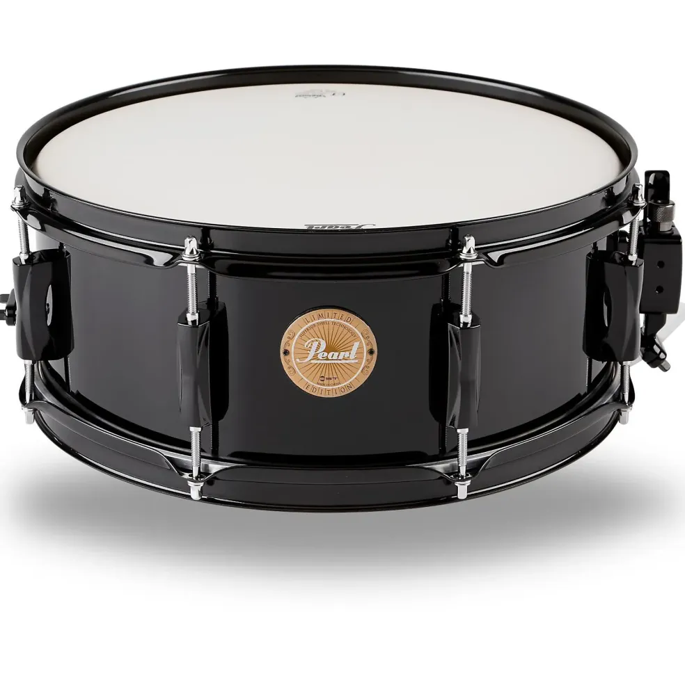 Pearl Vision Birch Snare Drum Black with Black Hardware 14x5.5