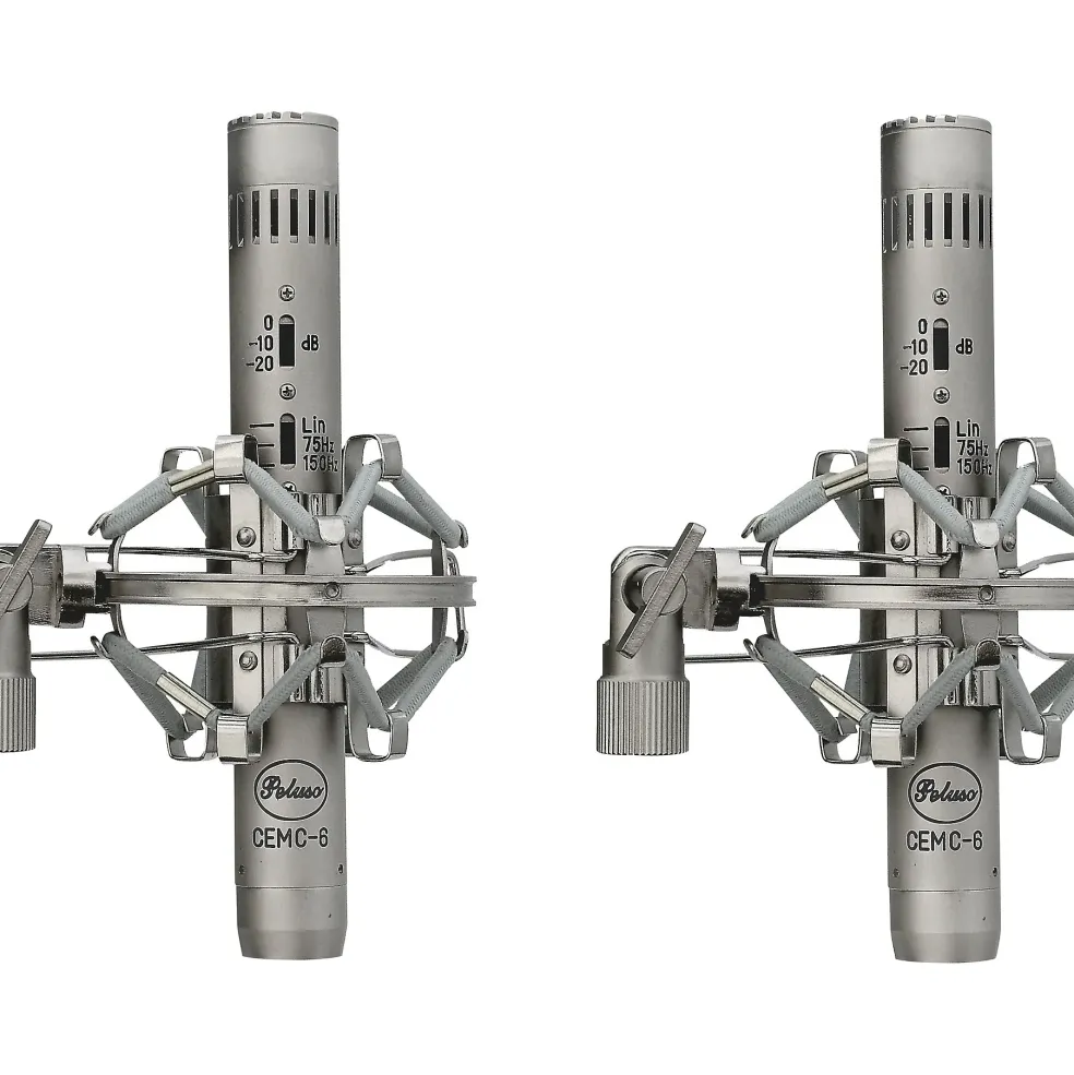 Peluso Microphone Lab CEMC-6 SK Stereo Kit with two Acoustically Matched Solid State Small Diaphragm Microphones Nickel
